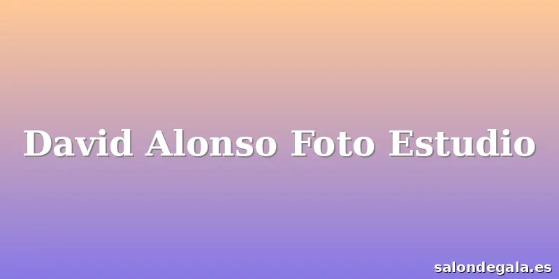 David Alonso Foto Estudio