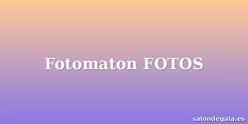 Fotomaton FOTOS