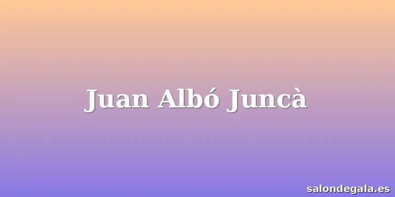 Juan Albó Juncà