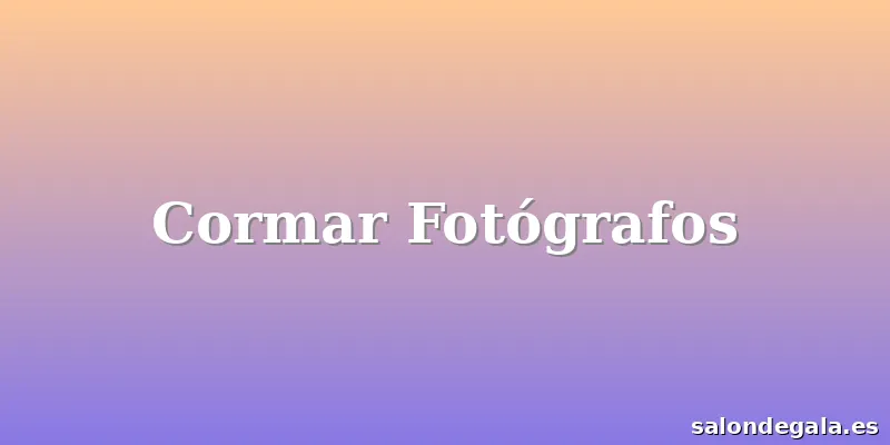 Cormar Fotógrafos
