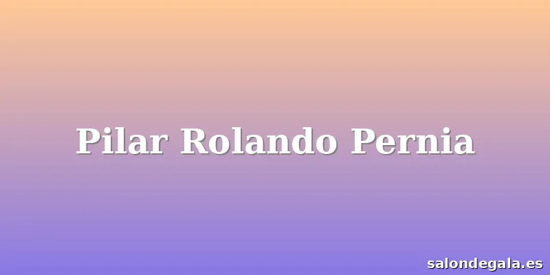 Pilar Rolando Pernia