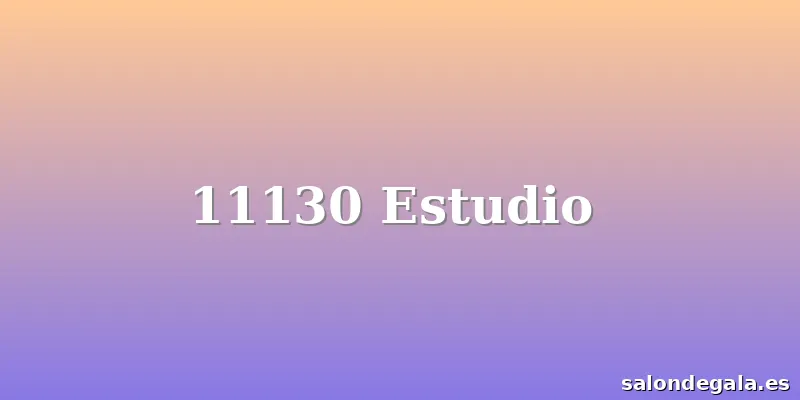 11130 Estudio ️