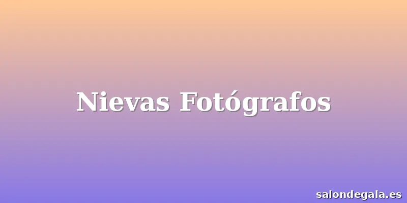 Nievas Fotógrafos
