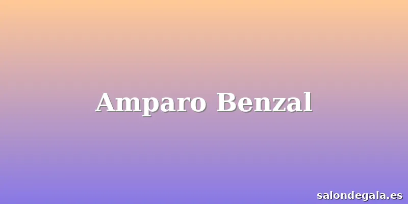 Amparo Benzal