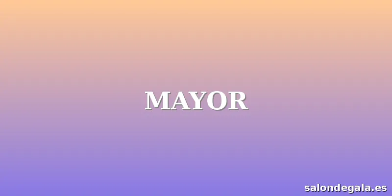 MAYOR