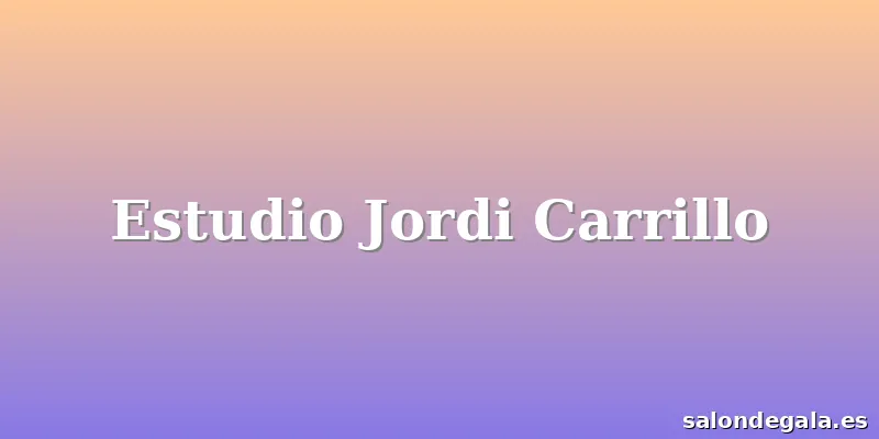 Estudio Jordi Carrillo