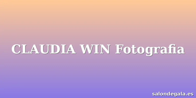 CLAUDIA WIN Fotografia