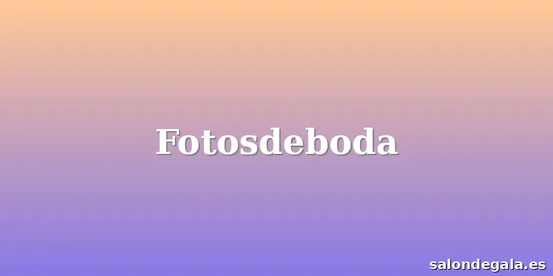 Fotosdeboda